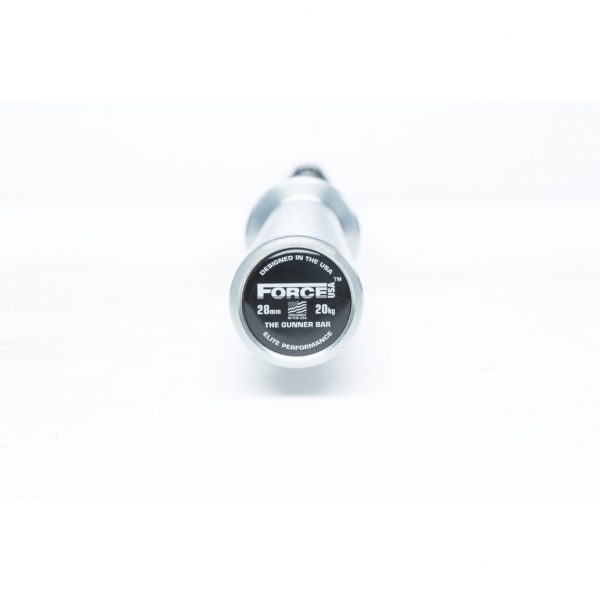 Force USA Gunner Barbell (Black Zinc Bar With Bright Zinc Sleeves) - Competition Tested-3138